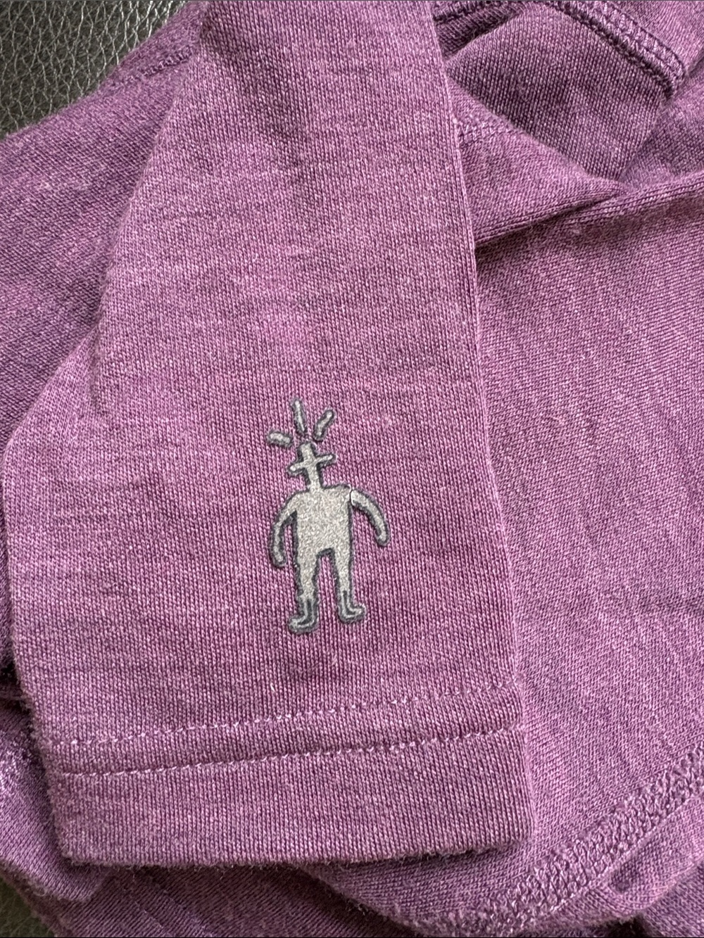 Smartwool Purple Long-Sleeve Crewneck Top 100% Merino  wool - Picture 7 of 7